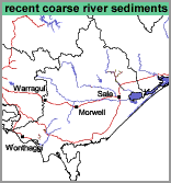 Map: Recent Coarse River Sediments