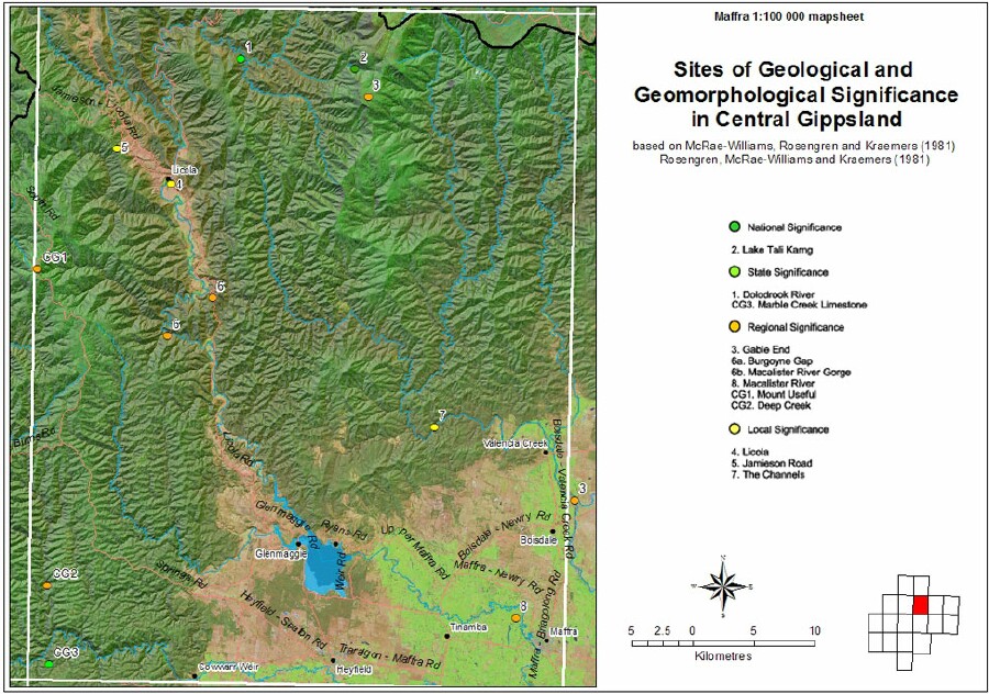 Sites of Geological and Geomorphological Significance - Maffra