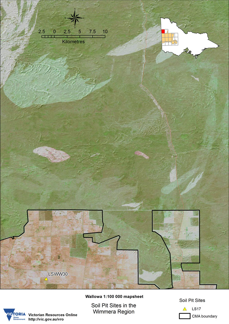 Map: Wallowa Soil Pit Map