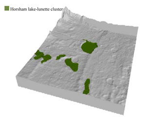 WLRA Landform Horsham Lakes lunette clusters