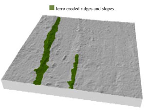 WLRA Landform Jerro eroded ridges and slopes