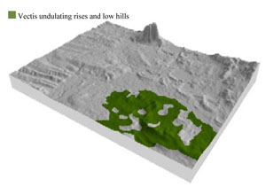 WLRA Landform Vectis undulating rises and low hills