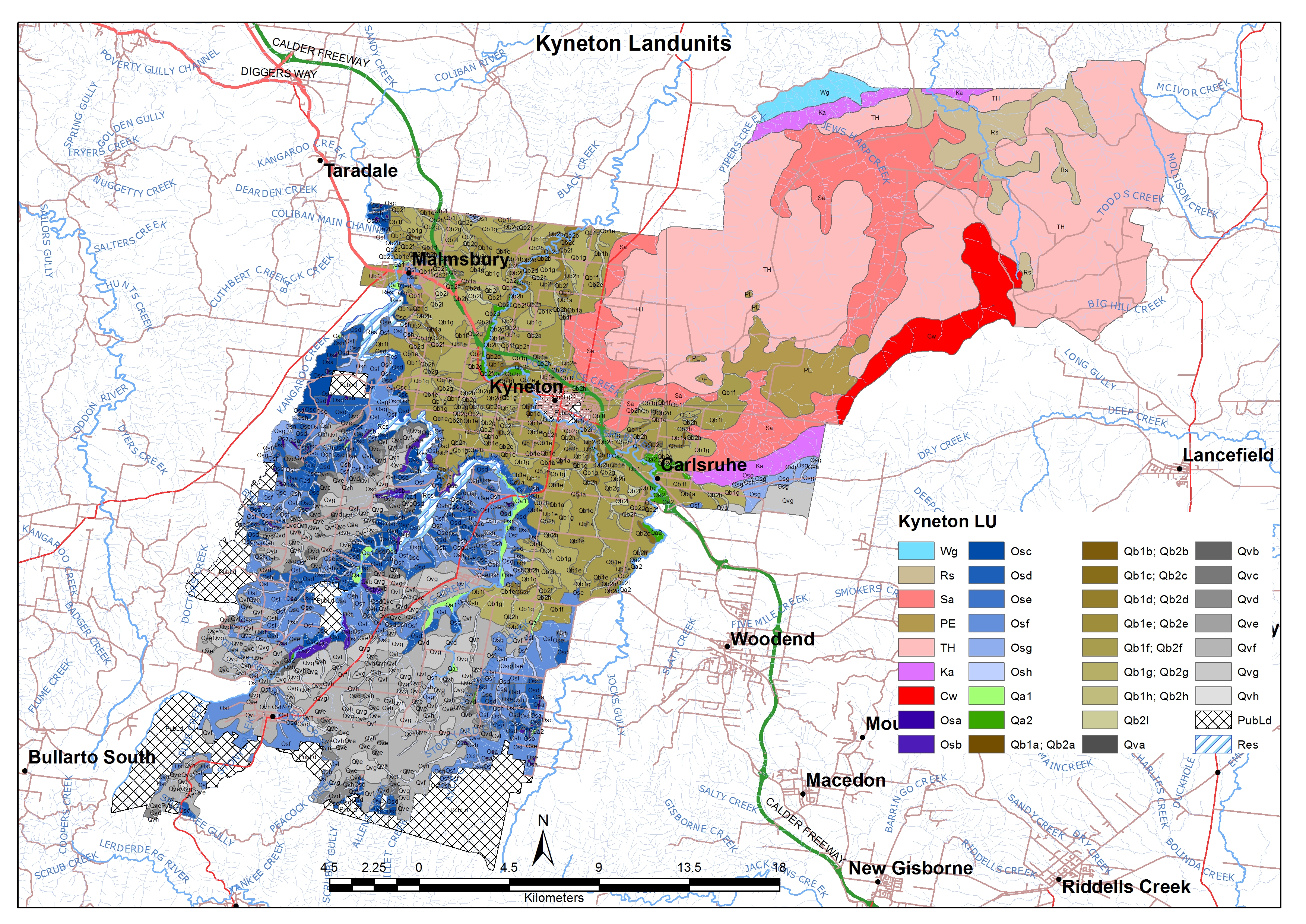 land unit map for kyneton