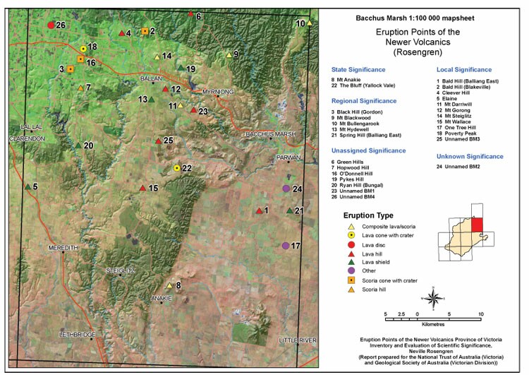 Eruption Points - Bacchus Marsh