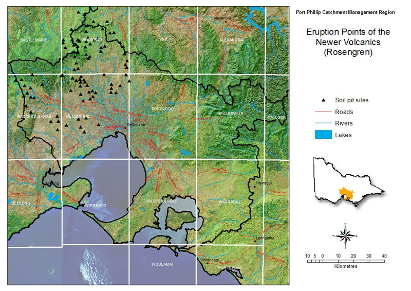 Eruption Points of the Newer Voclanics