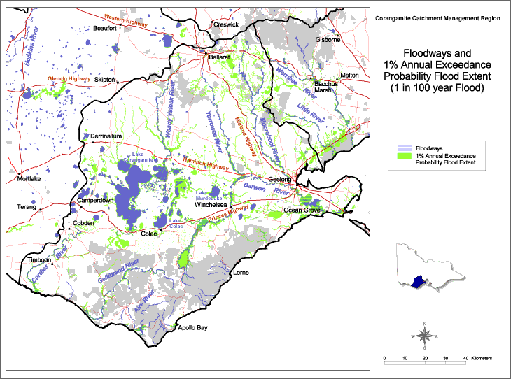 Map:  Floodways