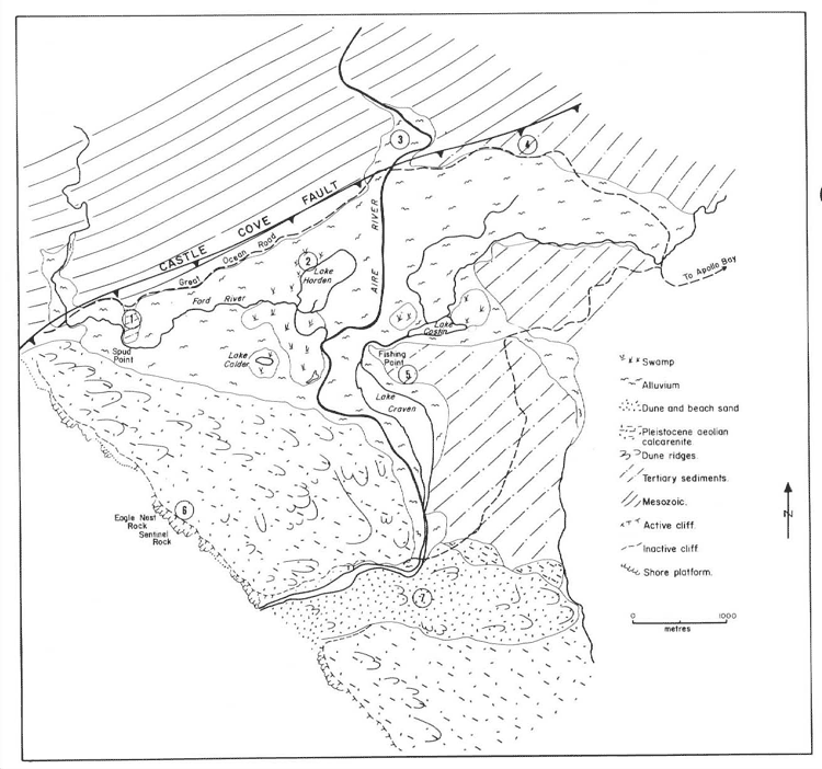 Map:  Aire Valley Geology