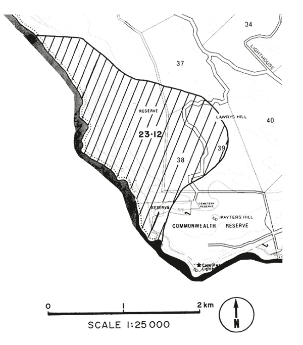 Map:  Point Flinders