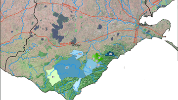 Map showing Declared Special Water Supply Catchment Areas in the Corangamite region