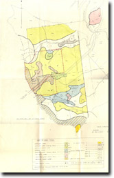 Image:  Soils and vegetation in the Hartland Area  Map