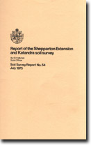 Image:  Report of the Shepparton Extension and Katandra Soil Survey - No 54 Front Page