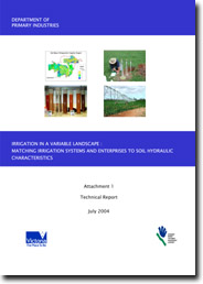 Cover: Soil Hydraulics Technical Report, July 2004