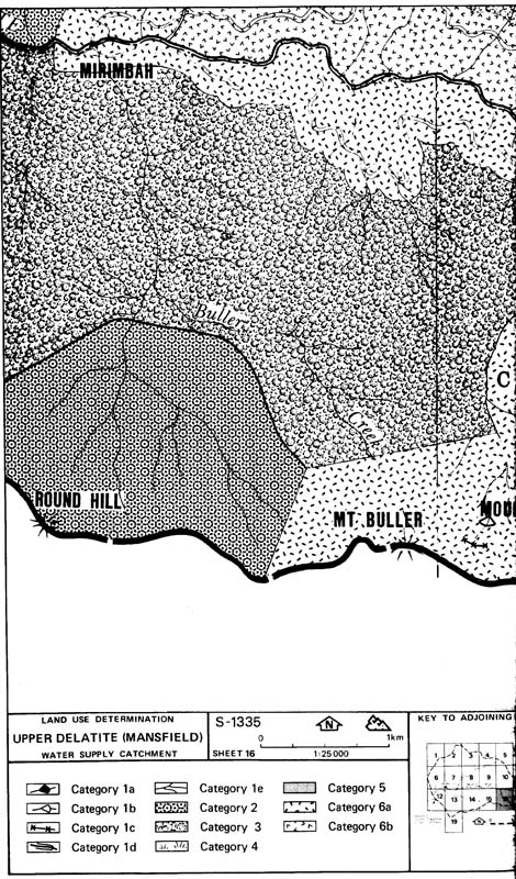 Upper Delatite (Mansfield) Determination Maps