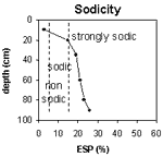 Graph: Site GN12 Sodicity levels