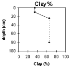 Graph: Site GN13 Clay%