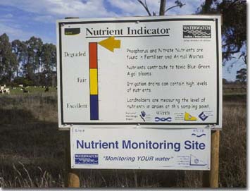 PHOTO: Nutrient Monitoring Sign