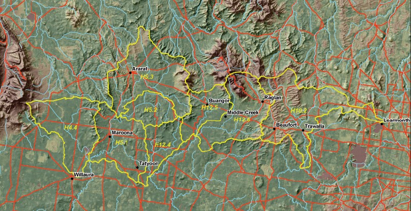 Image:  Ararat Hills MOP map