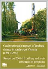 Report on 2009-10 drilling and weir construction programs