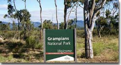 PHOTO: Grampians National Park Welcome Sign
