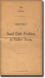 Image:  Report on Sand Drift Problem in Mallee Areas