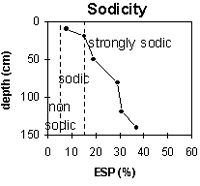 Graph: Site ORZC10 Sodicity levels