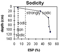 Graph: Site ORZC1 sodicity levels