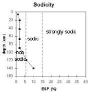 Graph: Sodicity in Site NE38
