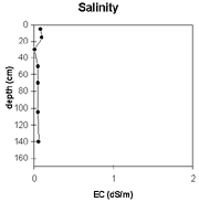 GRAPH: Salinity graph of soil site NE44