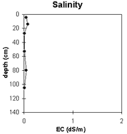 Graph: Salinity in Site NE45
