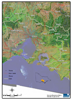 Port Phillp & Westernport location map