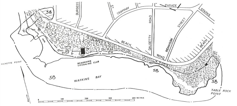 58. Watkins Bay (Ricketts Point to Table Rock Point) - Shore Platforms, Syncline