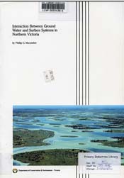 Interaction between groundwater and surface systems in northern victoria