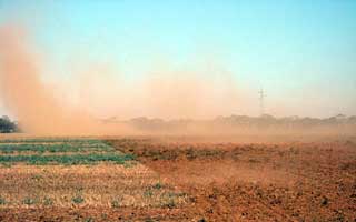 Land degradation - An example of wind erosion