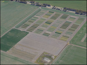 Aerial photograph of the SCRIME experimental site at Hamilton
