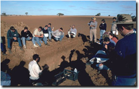 Photo: Soil characterisation and classification workshop held at Walpeup