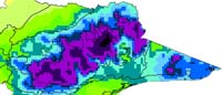 Eastern Uplands Rainfall 2050