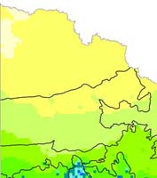North West Victoria mean annual rainfall 1970-1995