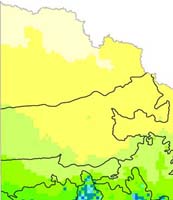 North West Victoria mean annual rainfall 1996-2005