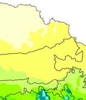 North West Victoria mean annual rainfall 2050