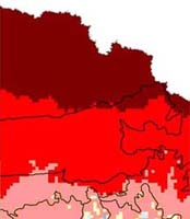 North West Victoria mean annual temp 1996-2005
