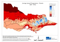 Average Annual Temperature - Victoria 1996 - 2005