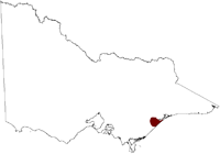 Thumbnail image showing the location of the Lake Wellington Salinity Province in Victoria