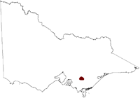 Thumbnail image showing the locatation of Moe Basin Salinity Province in Victoria