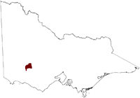 Thumbnail image showing the location of the Willaura Salinity Province in Victoria