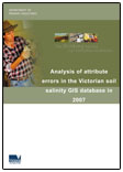 Analysis of attribute errors in the Victorian soil salinity GIS database in 2007
