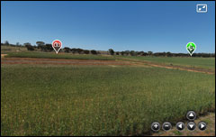Screen grabs taken from soil landscape visualisation panoramas