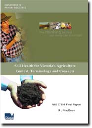 Image:  Soil Health for Victoria's Agriculture  - Context, Terminology and Concepts