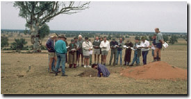 Photo: Soil pit field day for Springhurst-Byawatha Hills Landcare Group (1996).