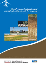 Image:  Identifying, understanding and managing hostile soils for cropping 