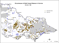 Image:  Occurrence of field tunnel erosion in Victoria